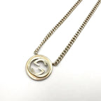 Gucci Interlocking Silver Necklace