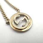 Gucci Interlocking Silver Necklace — view 9