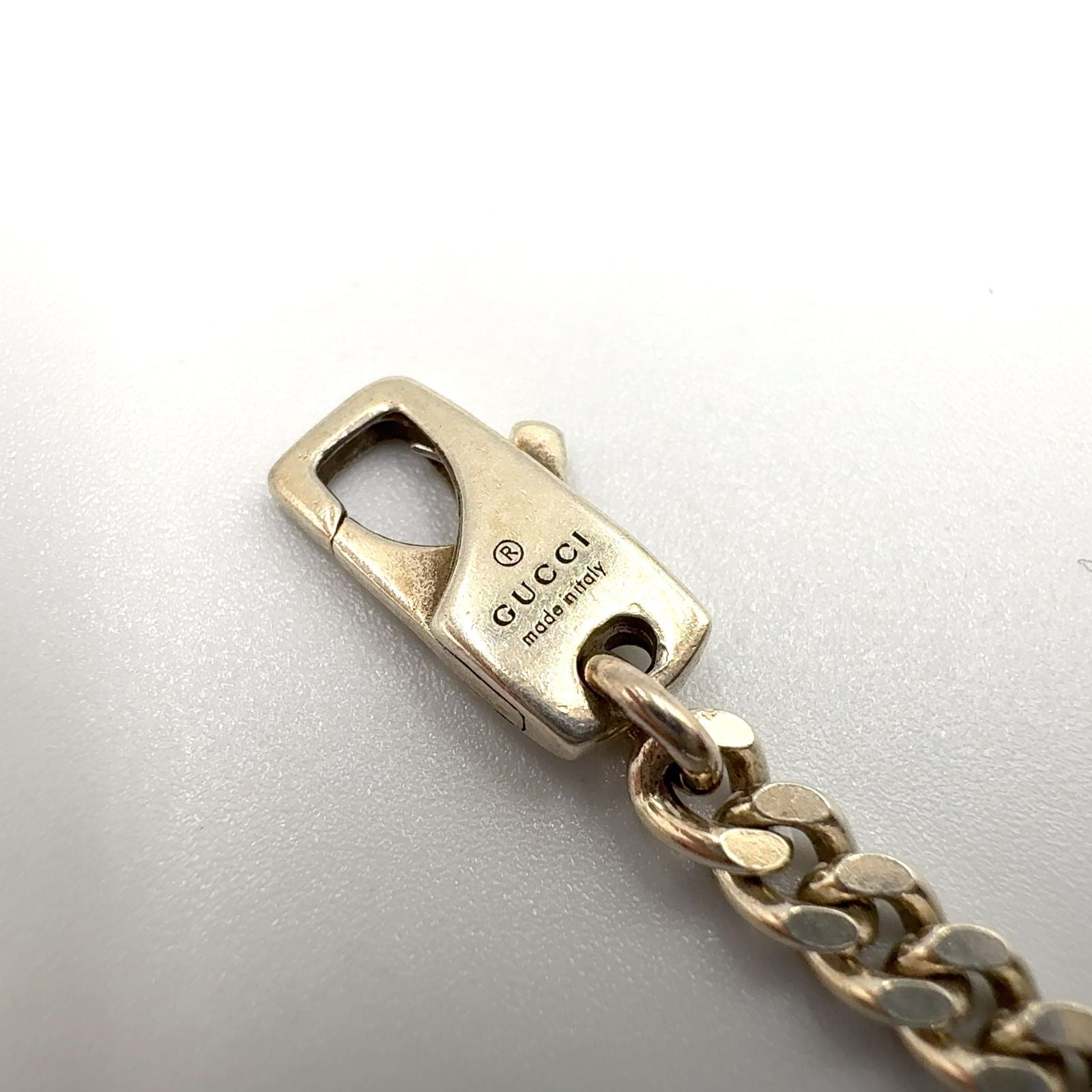 Gucci Interlocking Silver Necklace — view 4