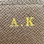 Louis Vuitton Portefeuille Sarah Damier Ebene Initialstamp Can Be Leather Brown — view 5