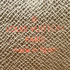 Louis Vuitton Portefeuille Sarah Damier Ebene Initialstamp Can Be Leather Brown — view 4