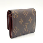 Louis Vuitton Porte-Monnaie Plastic Monogram Leather Brown Coin Case Gold — view 2