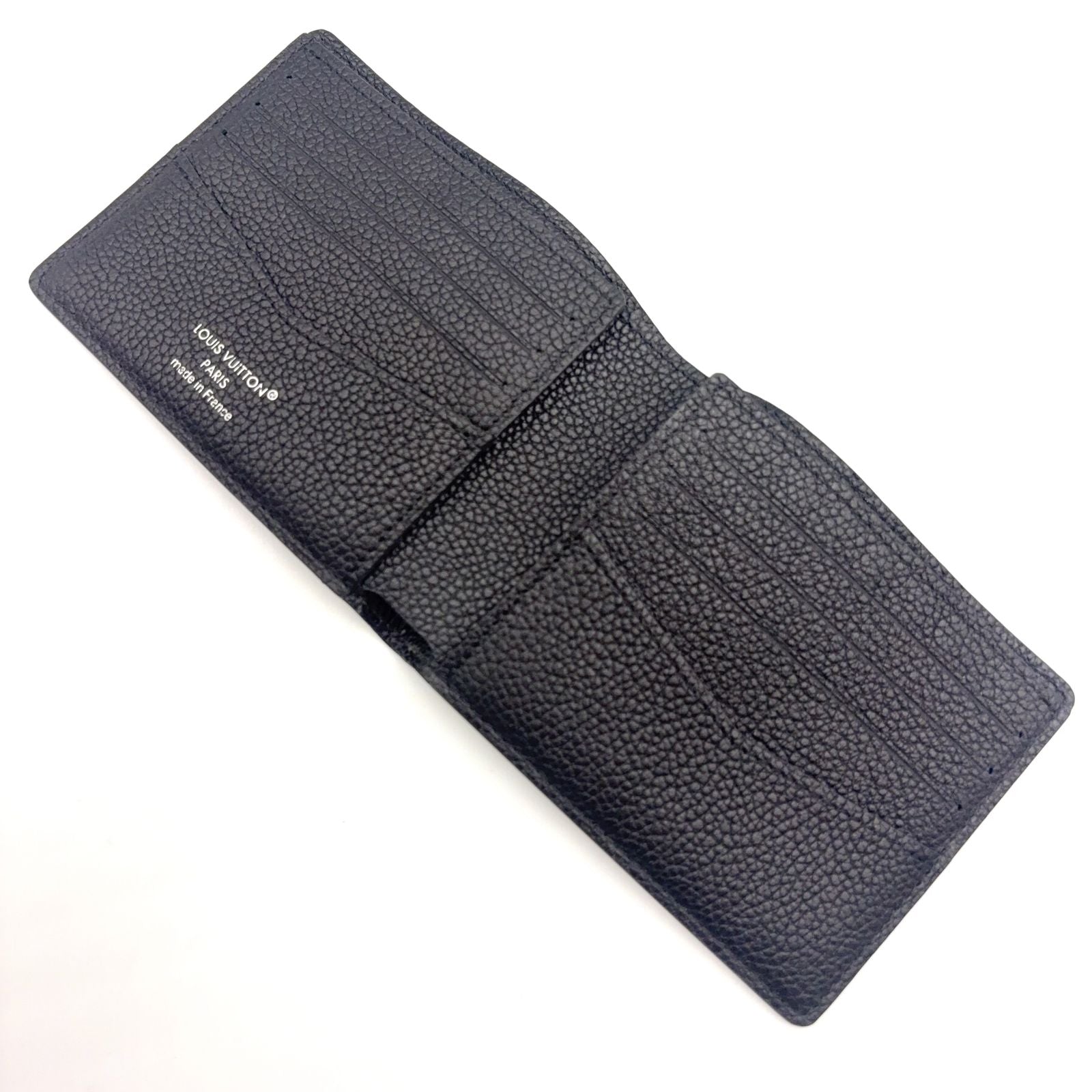 Louis Vuitton Portefeuille Calf Correspondence Leather Black Bi Foldwallet — view 3