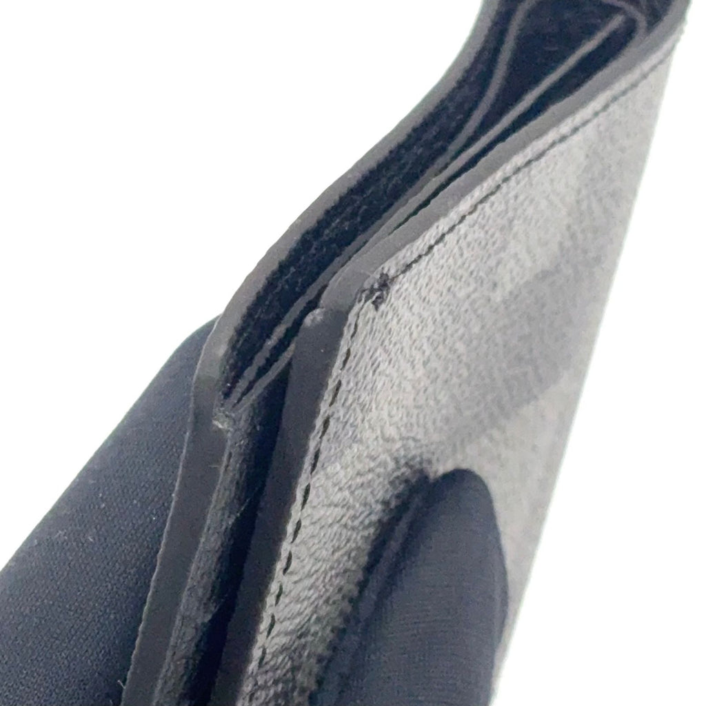 Louis Vuitton Portefeuille Calf Correspondence Leather Black Bi Foldwallet — view 7