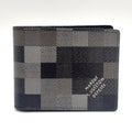 Louis Vuitton Portefeuille Calf Correspondence Leather Black Bi Foldwallet
