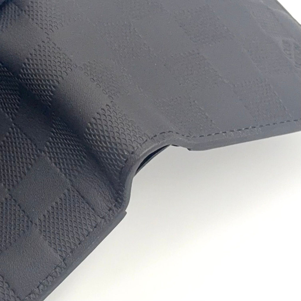 Louis Vuitton Portefeuille Multiple Correspondence Leather Black Bi Foldwallet — view 6