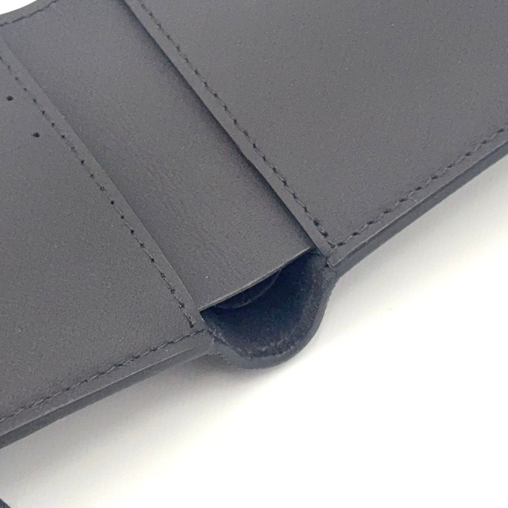 Louis Vuitton Portefeuille Multiple Correspondence Leather Black Bi Foldwallet — view 8
