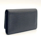 Louis Vuitton Multicles 4 Epi Noir Leather Black Key Case Silver Key Holder — view 2