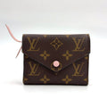 Louis Vuitton Portefeuille Victorine Monogram Rose Ballerine Leather Brown