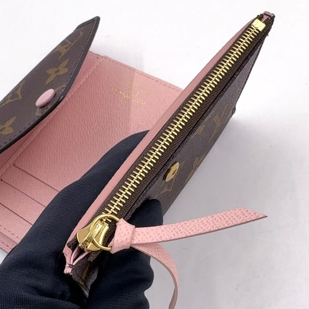 Louis Vuitton Portefeuille Victorine Monogram Rose Ballerine Leather Brown — view 7