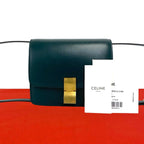 Celine Classic Box Small Leather Mini Shoulder Bag Crossbody Green