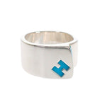 Hermes Candy Ring Vintage 925 Sterling Silver Blue Discontinued — view 2