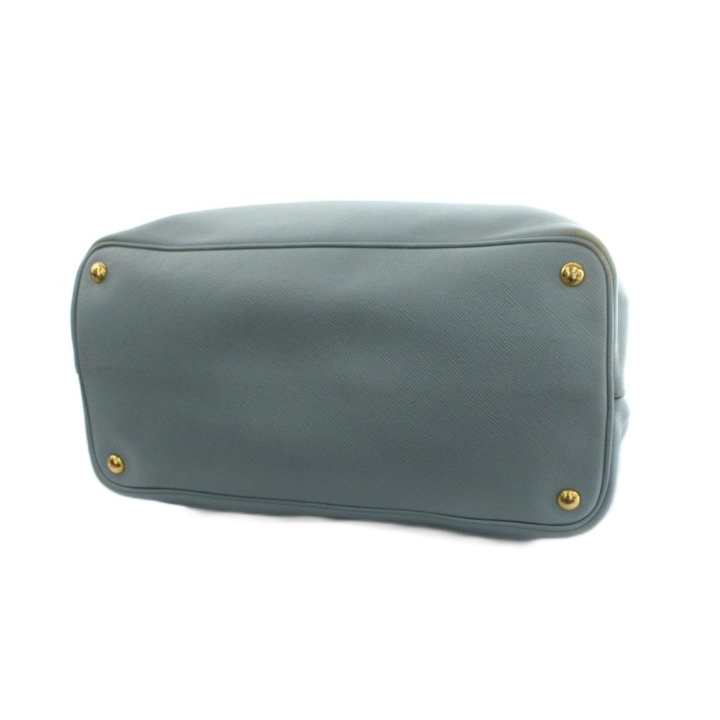 Prada Saffiano Leather Doubre Tote Light Blue — view 4