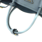 Prada Saffiano Leather Doubre Tote Light Blue — view 5