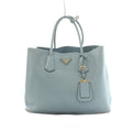 Prada Saffiano Leather Doubre Tote Light Blue