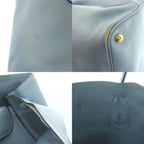 Prada Saffiano Leather Doubre Tote Light Blue — view 9