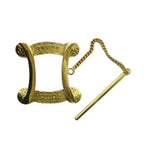 Celine Vintage Scarf Ring Logo Gold