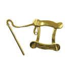 Celine Vintage Scarf Ring Logo Gold — view 2