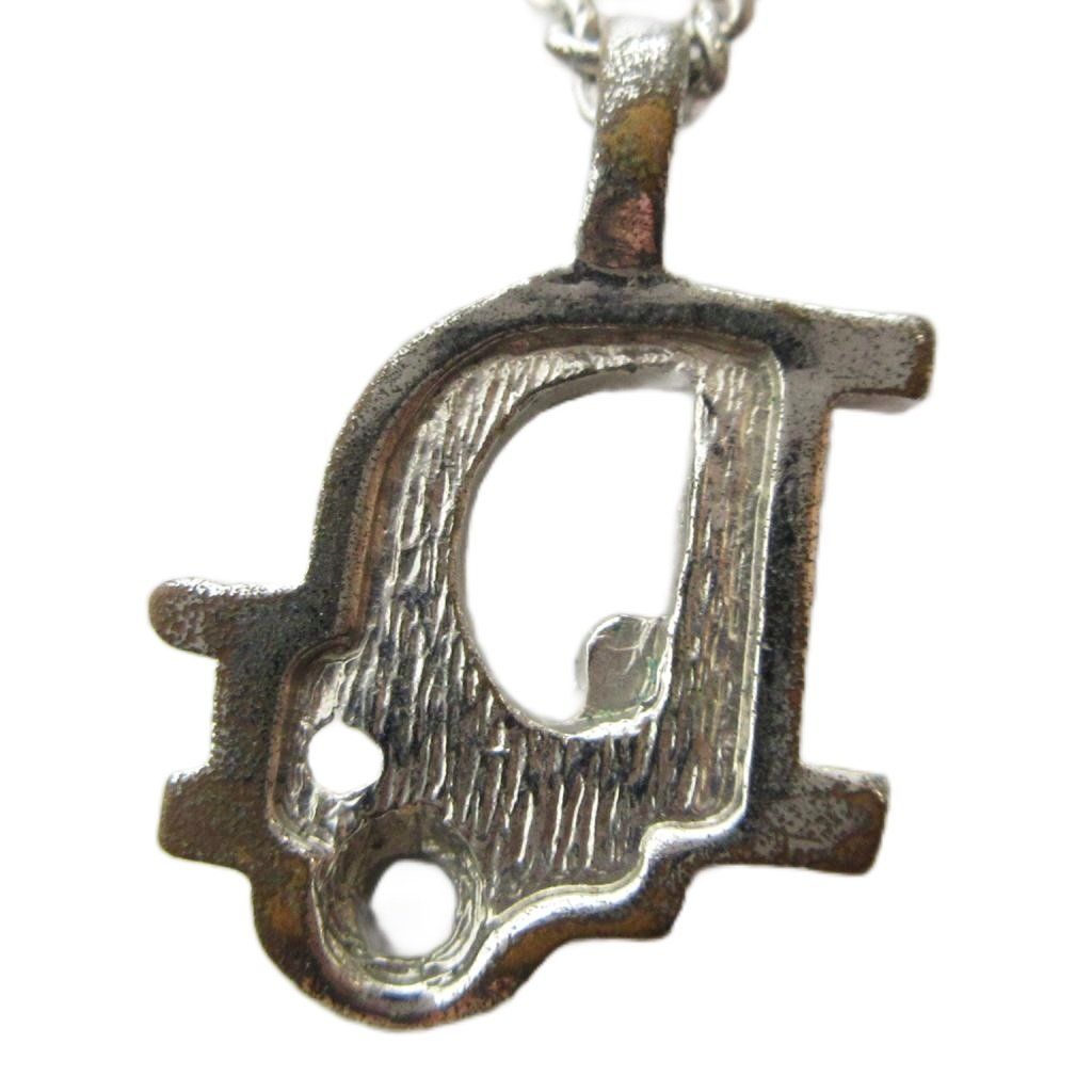 Dior Pendant Logo Rhinestone Silver — view 2