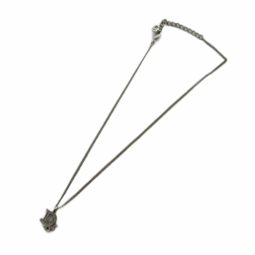 Dior Pendant Logo Rhinestone Silver — view 3