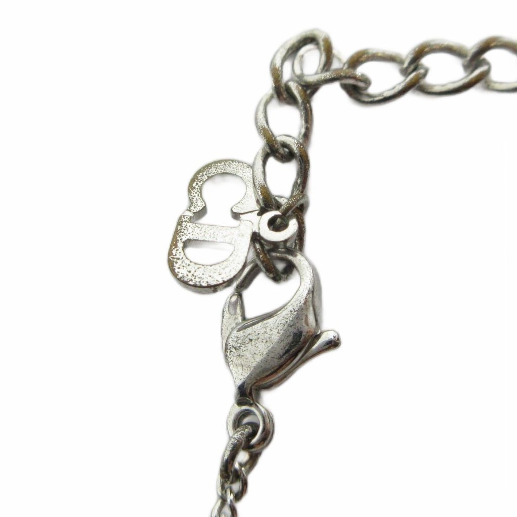 Dior Pendant Logo Rhinestone Silver — view 5