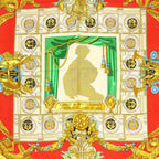 Hermes Chat Loulou Tribute to Garnier Scarf Red Carre 90 — view 4