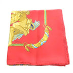 Hermes Chat Loulou Tribute to Garnier Scarf Red Carre 90 — view 2
