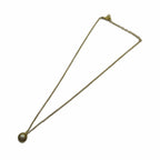 Dior Necklace Rhinestone Faux Pearl Pendant Gold — view 3
