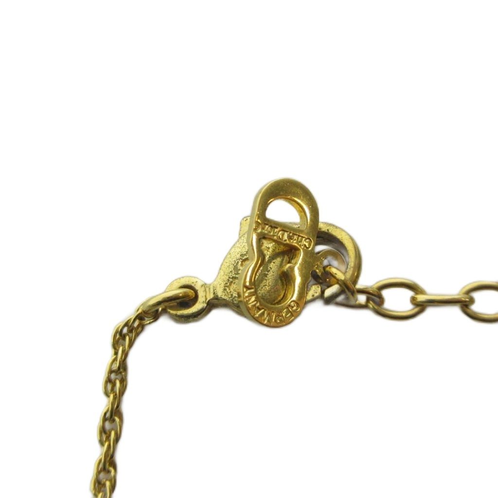 Dior Necklace Rhinestone Faux Pearl Pendant Gold — view 5