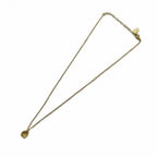 Dior Necklace Rhinestone Pendant Logo Gold — view 4