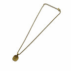 Dior Necklace CD Logo Rhinestone Pendant Gold — view 4