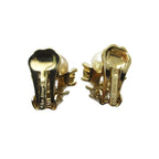 Dior Earrings Clip on Faux Pearl Rhinestone Gold — view 3