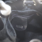 Gucci Shoulder Bag 2-Way Natural Bamboo Trimming Leather Black — view 8