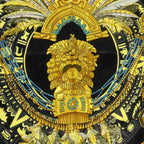 Hermes Mexique Mexico Scarf Carre 90 Logo Navy — view 5