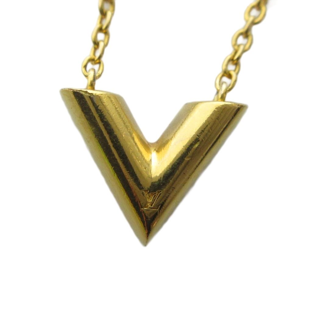 Louis Vuitton Essential Pendant Logo Gold