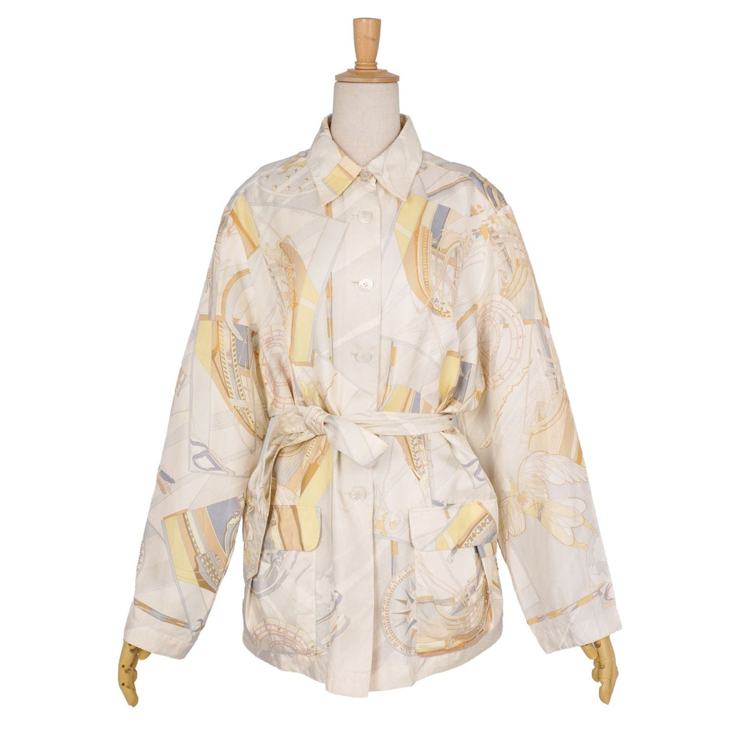 Hermes Martin Margiela Era Blouse with Shirt Belt Total Pattern — view 3