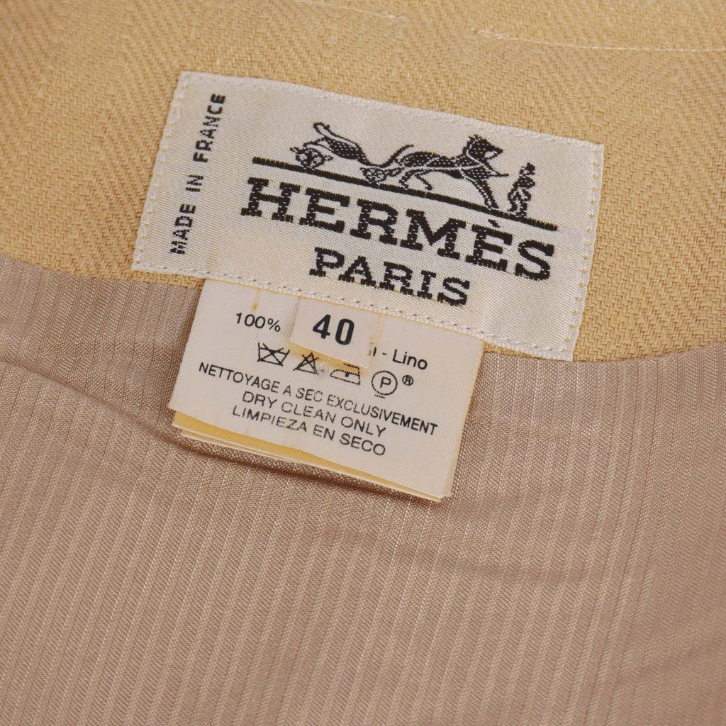 Hermes Vintage Set Pants Suit Linen — view 8