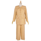 Hermes Vintage Set Pants Suit Linen — view 3