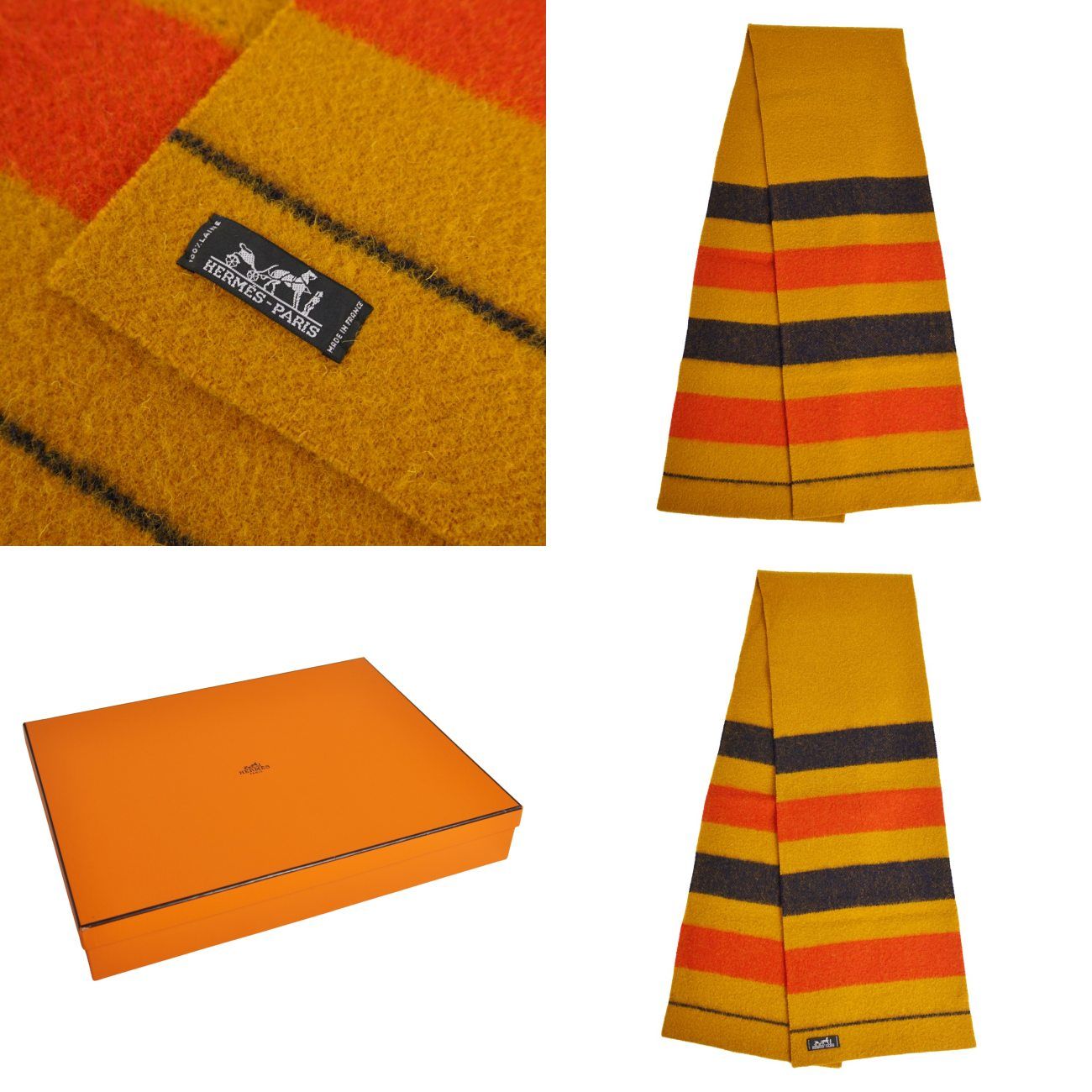 Hermes Scarf Lo Rocabar Shawl Wool — view 5