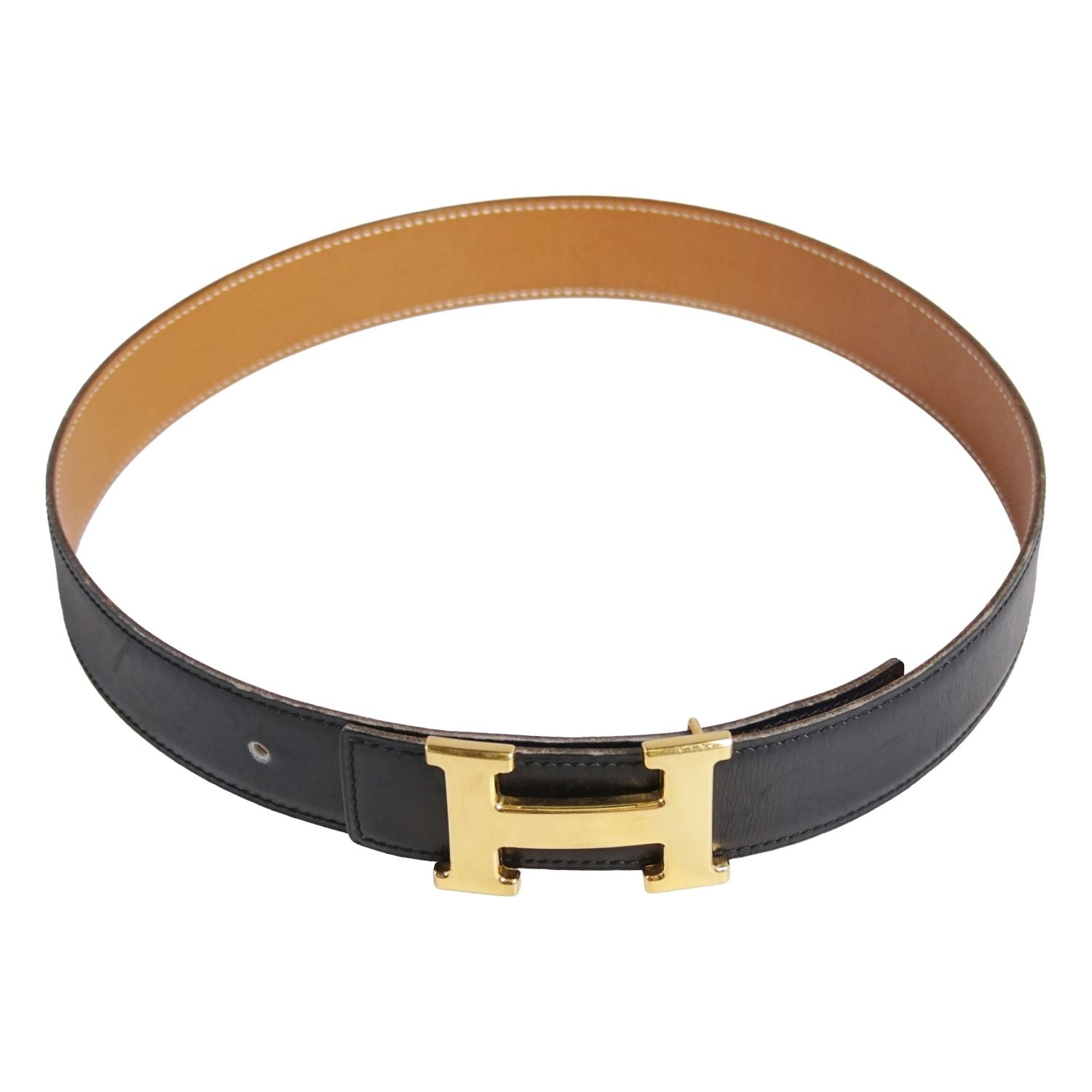 Hermes Vintage Belt Leather River — view 2
