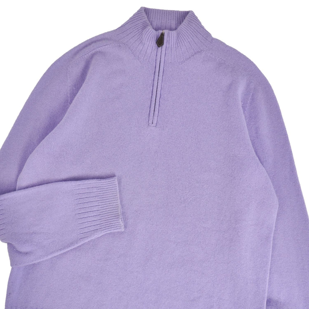 Hermes Knit Half Zip Sweater Long — view 2