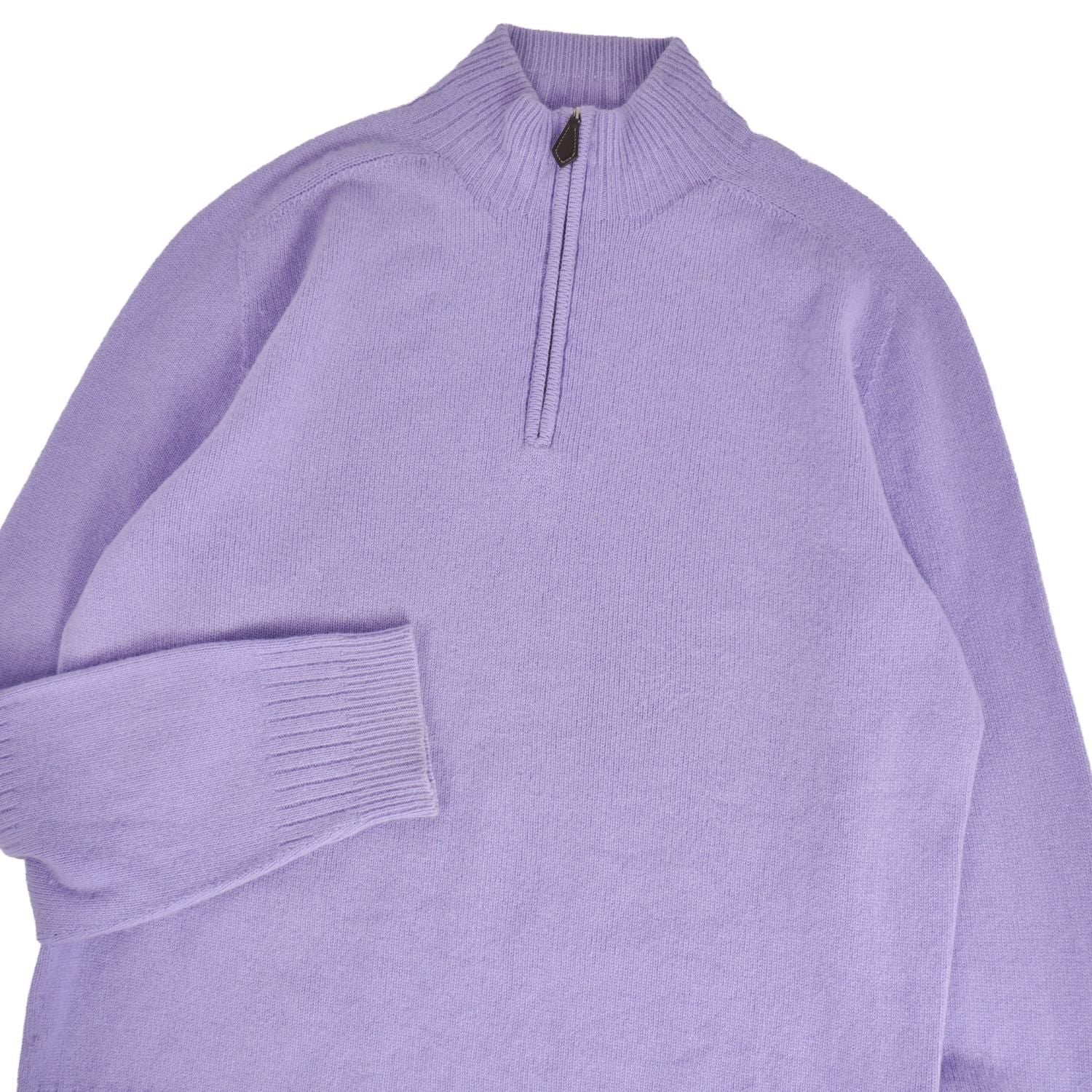 Hermes Knit Half Zip Sweater Long — view 2
