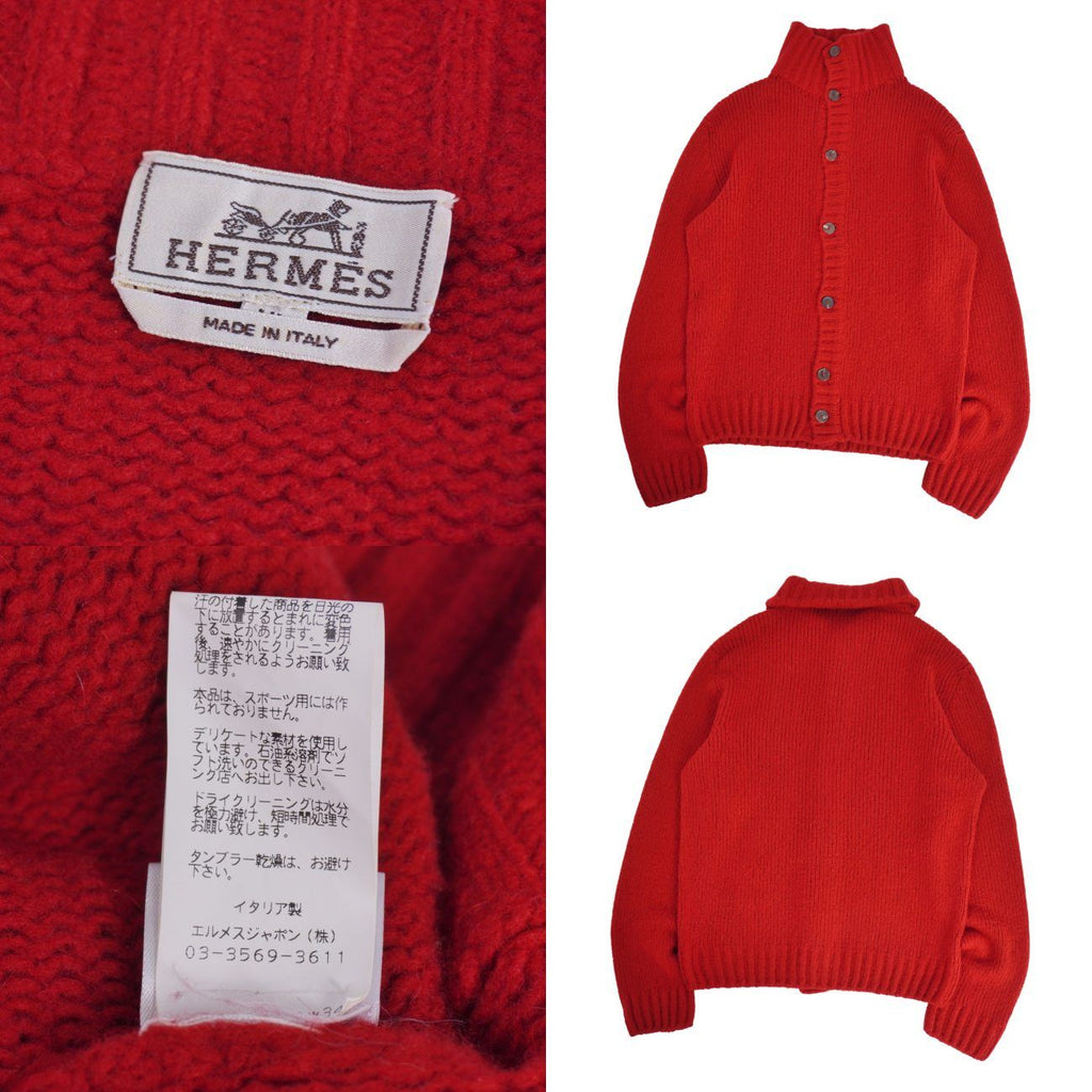 Hermes Cardigan Knit Long Sleeve Cashmere — view 6