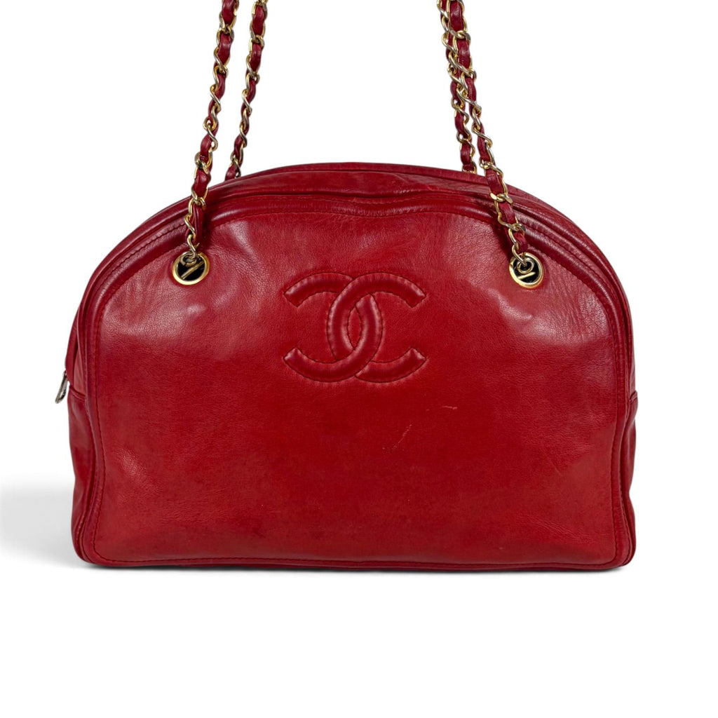 Chanel Lamb Skin Chain Shoulder Bag Lambskin Bag Tote — view 4
