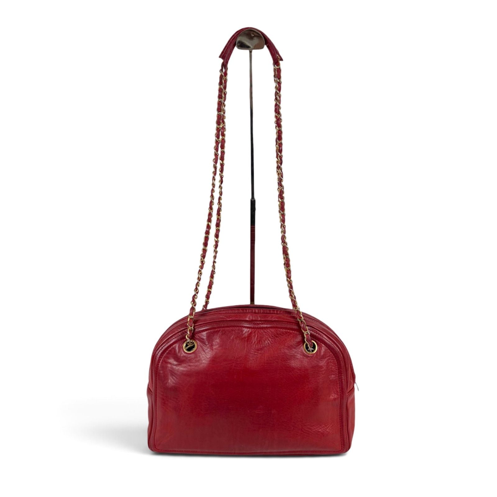 Chanel Lamb Skin Chain Shoulder Bag Lambskin Bag Tote — view 3