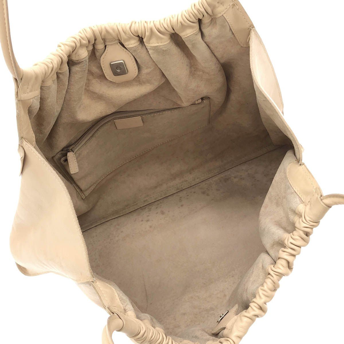 Gucci Leather Tote Beige — view 6