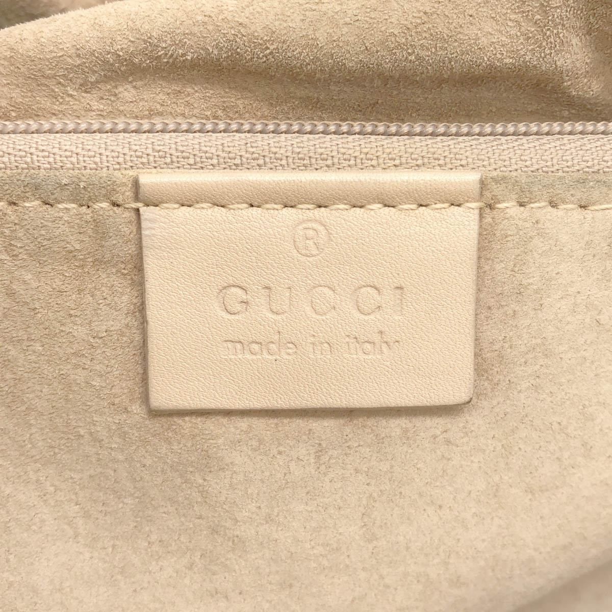 Gucci Leather Tote Beige — view 5