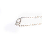 Dior CD Rhinestone Necklace White — view 5