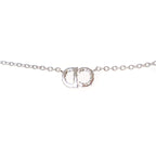 Dior CD Rhinestone Necklace White — view 4