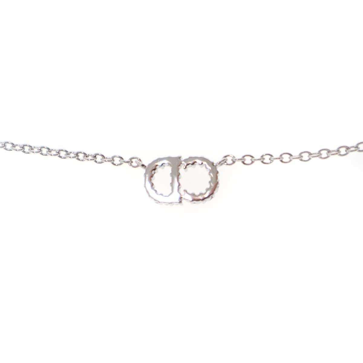 Dior CD Rhinestone Necklace White — view 4